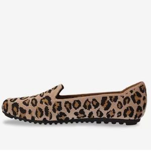 Bella Vita Hathaway Leopard Knit Flats